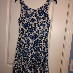 Blue Floral Mini Dress US SIZE 8